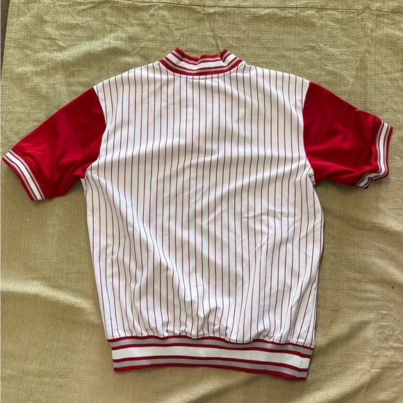 Stitches Red and White Striped NY Yankee Men's Jersey .size XL - Picture 5 of 5